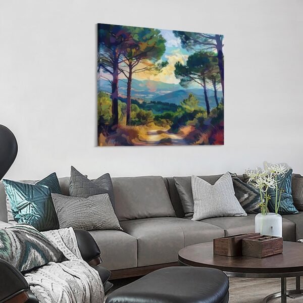 Digital painting of the South Of France landscape - Image 3