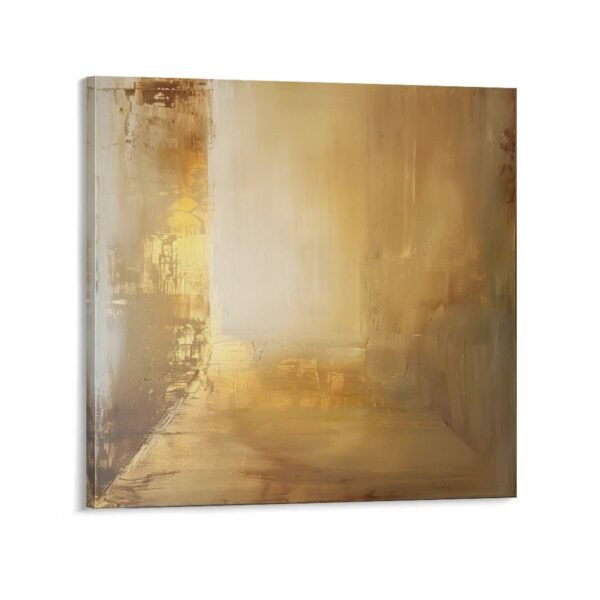 an abstract masterpiece in calming brown