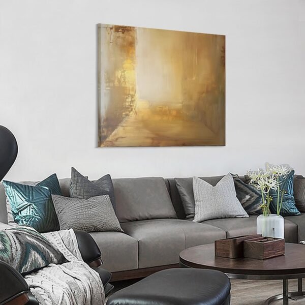 an abstract masterpiece in calming brown - Image 3